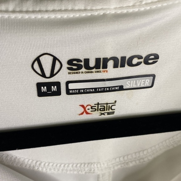 Sunice White Tennis Polo Shirt Athletic Dress Size M - Picture 5 of 15